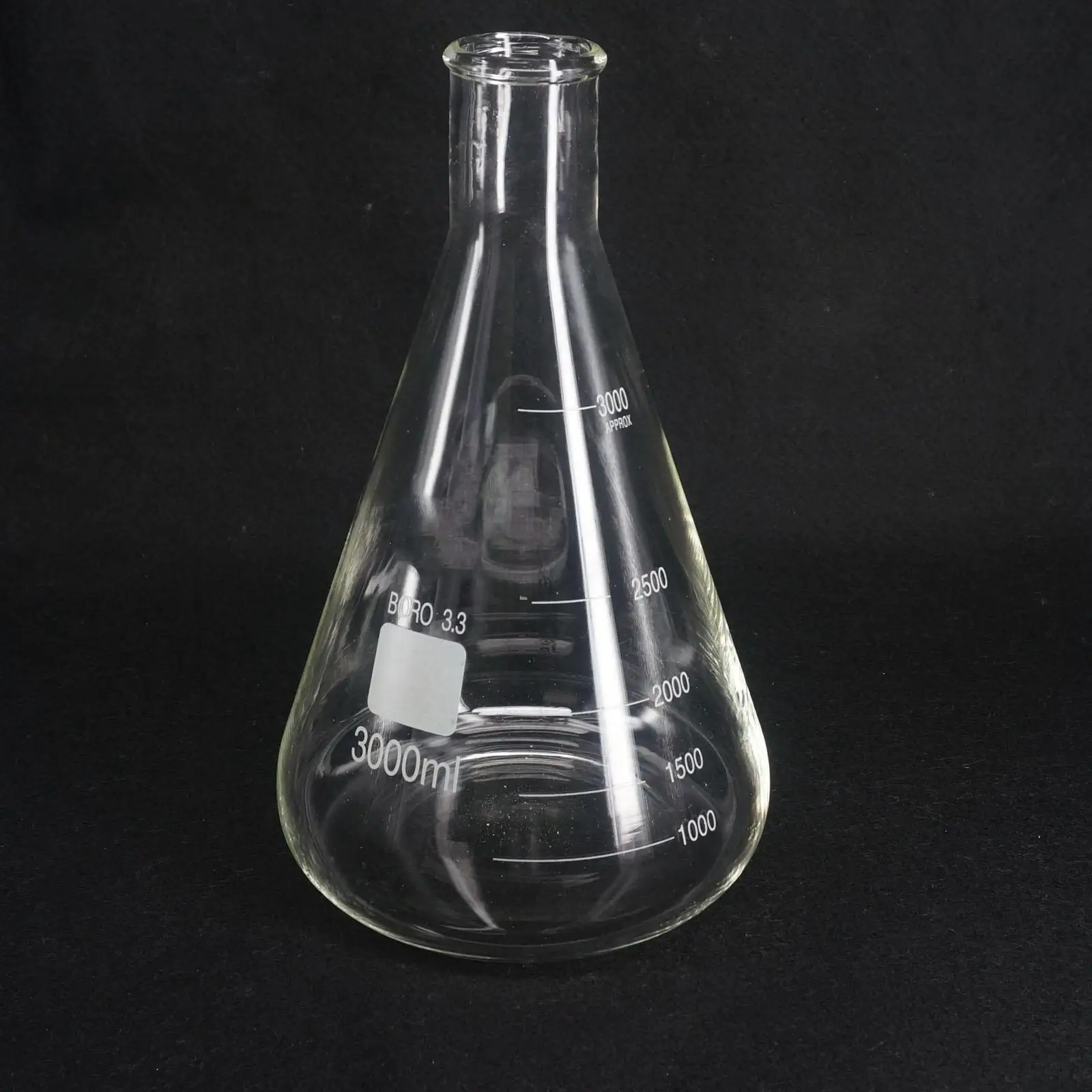 Коническая колба Erlenmeyer G3.3 3000 мл лабораторные принадлежности из боросиликатного