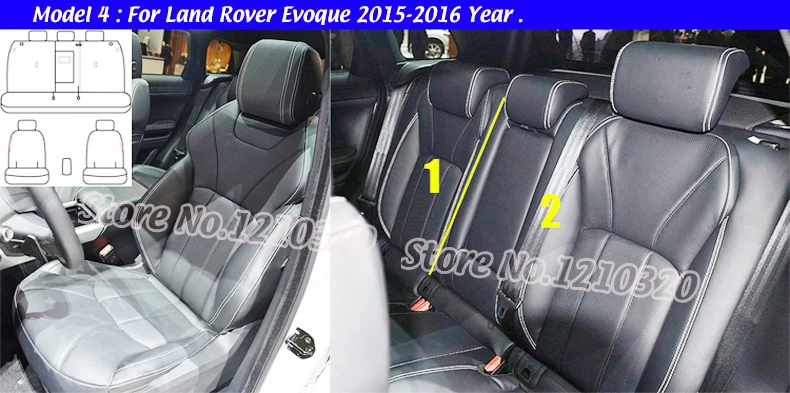 AUSFTORER чехлы для автомобильных сидений из натуральной кожи для Land Rover Evoque чехлы для автомобильных сидений подушки сиденья Поддержка авто аксессуары