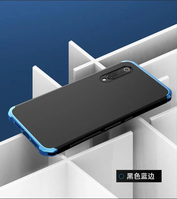 Для Xiaomi mi 9 mi 9 алюминиевая металлическая рамка чехол-накладка для телефона из жесткого пластика чехол для Xiaomi mi 9 mi 9 Fundas для Xiaomi mi 9 Coque Shell - Цвет: Черный