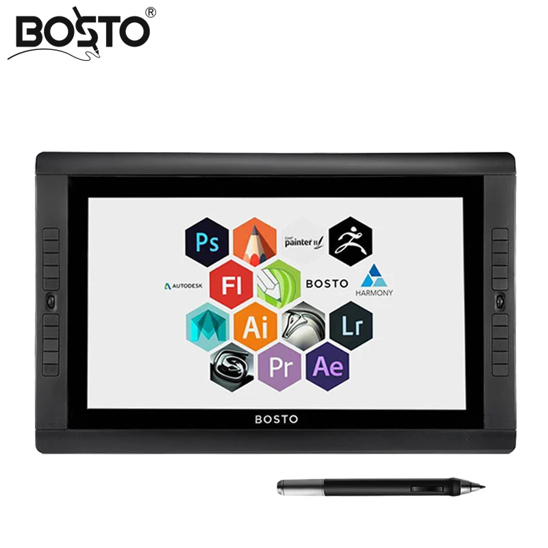 BOSTO KINGTEE 22UX Графика Tablet рисовать 20 шт Экспресс ключ планшет монитор стилус