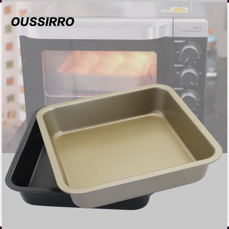 1Pcs 9-inch Nonstick Baking Tools Cake Muffin Bread Bakeware Square Pizza Pan Kitchen |
