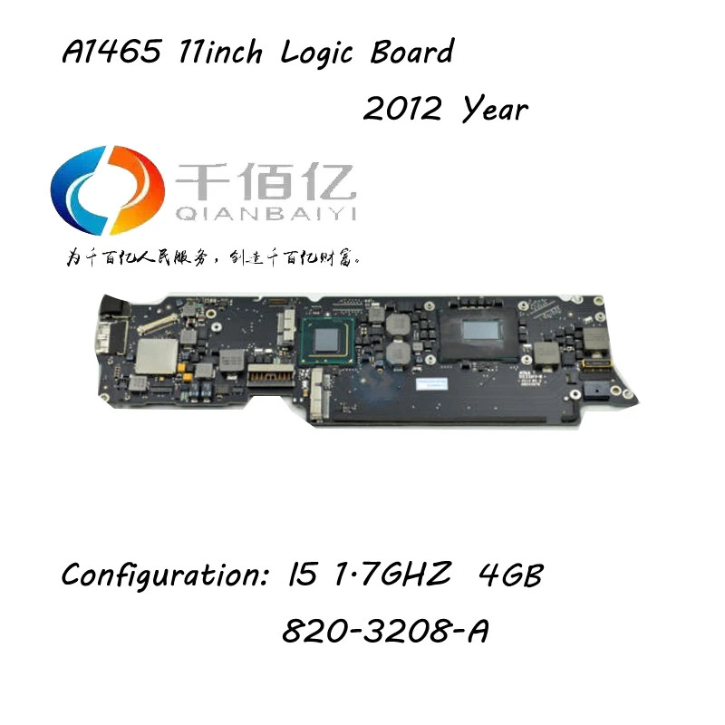 

Материнская плата для ноутбука Macbook Air A1465 11 дюймов I5 4G 1,7 ГГц 2012 год 820-3208-A