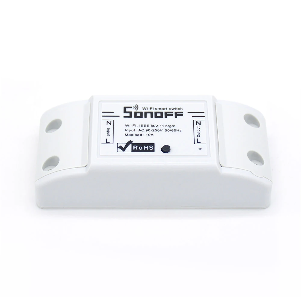 Itead Sonoff Basic R2 Wifi DIY умный беспроводной пульт дистанционного управления Domotica Licht модуль контроллера Werk met Alexa Google Home eWeLink