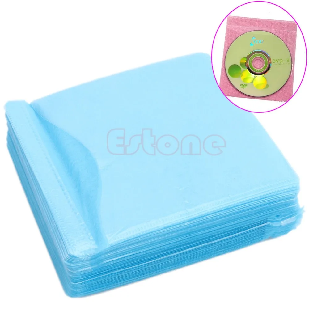 

100PC/Set CD DVD Disc Double Side Cover Storage Case Bag Sleeve Envelope Holder