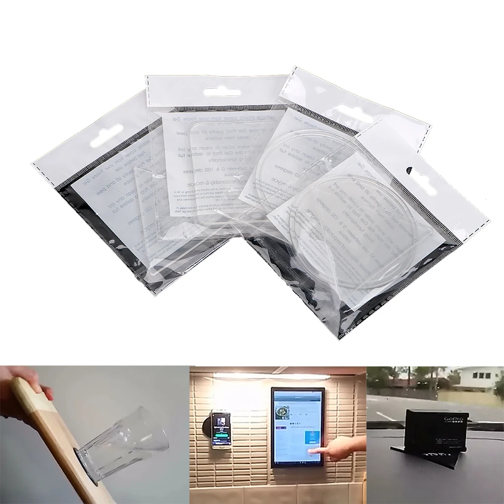 

Magical Wall Sticker Sticky Gel Pad Anti Slip Mat Car Mobile Phone Holder Transparent Anti-slip Mat Tablet Phone Key Bracket