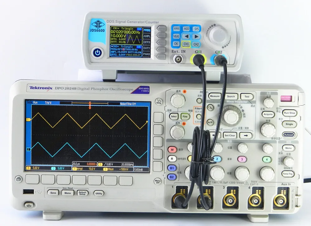 JDS6600 60 МГц цифровой контроль двухканальный функция произвольный генератор сигналов-волн импульсный источник Частотомер