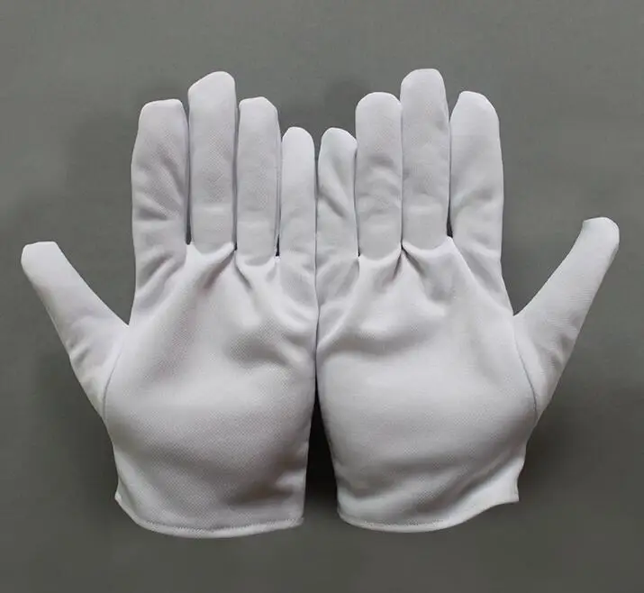 

Polyester Bleached Clean Gloves Double Work Gloves