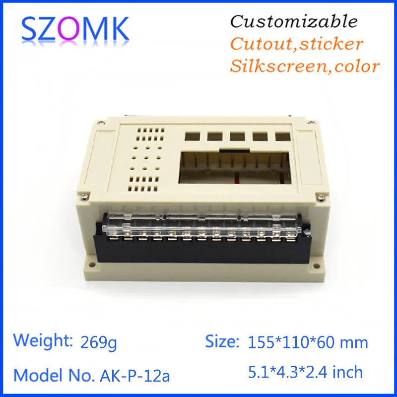 szomk plastic box for electronics project din rail enclosure with connectors terminal blocks electrical plastic outlet boxes control enclosure junction box (18).jpg