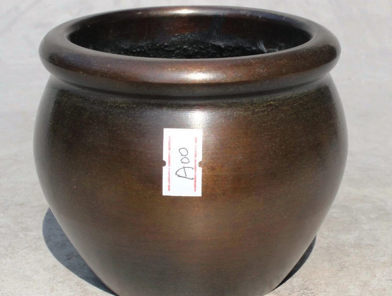 

Old China Collect Pure Copper Bronze lncense Burner Censer Jar Pot Tank Statue