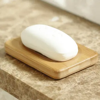 

Wooden Natural Bamboo Soap Dish Wooden Soap Tray Holder Storage Soap Rack Plate Box Container for Bath Shower Plate Bathroom