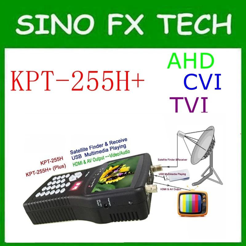 DVB S2 цифровой HD спутниковый Finder метр KPT 255H + 4 3 дюймов TFT ЖК дисплей показывать