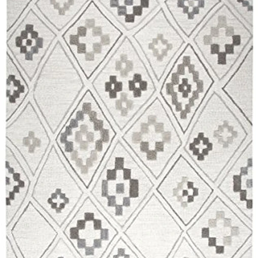 Rizzy Home CE678A Caterine Hand-Tufted Area Rug, Cream, 8' x 10'