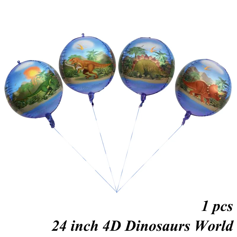 1 шт., тираннозавр, рапторы, трицератопс, динозавр Юрского периода, большой размер, воздушные шары для мальчиков на день рождения, декор для детского душа, гелиевые шары - Цвет: 4D