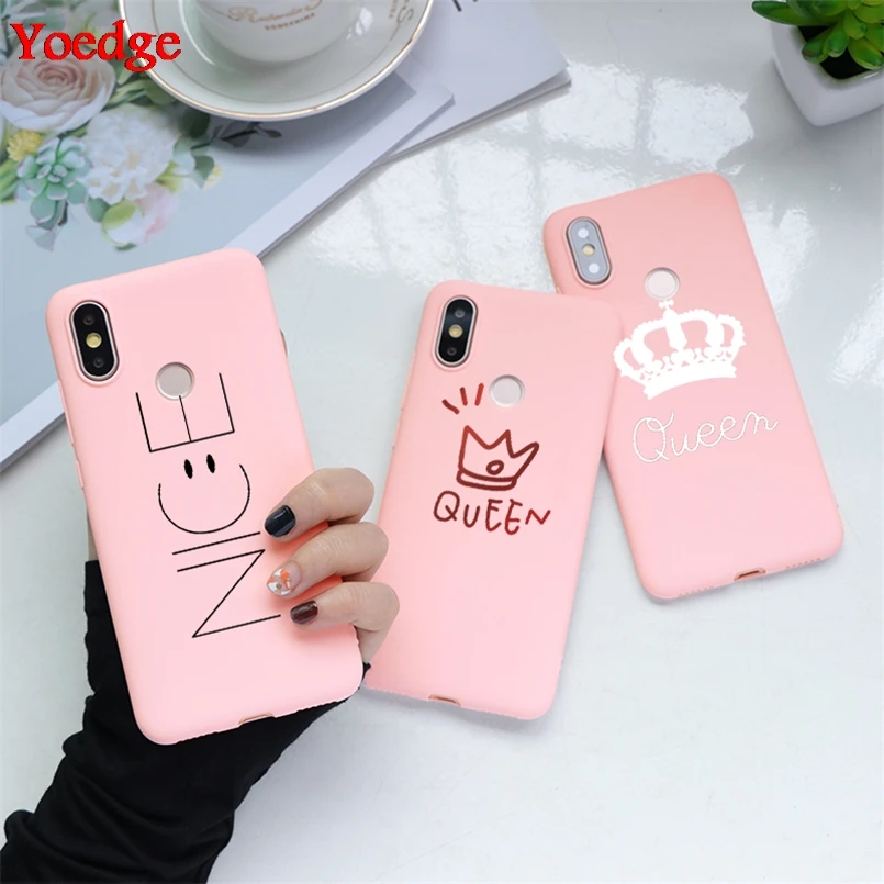 

Pink Matte Soft TPU Cover For Xiaomi Redmi Note 4X 5 5A 6 7 K20 Pro S2 Case For Xiomi Mi A1 5X A2 6X 8 Lite 9 SE 9T Pro F1 Funda