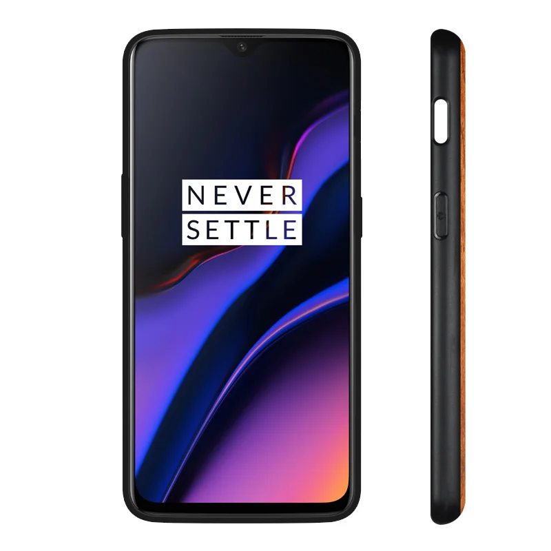 Реальная фотография для One Plus 7 Pro 6T 6 5T дерево + чехол винтажный противоударный