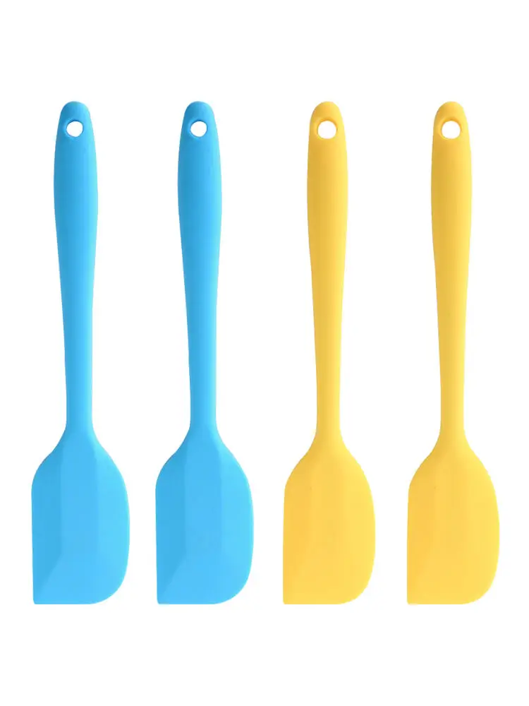  4 Pro Silicone Cake Cream Butter Spatula Mixing Batter Scraper Brush Baking Tool