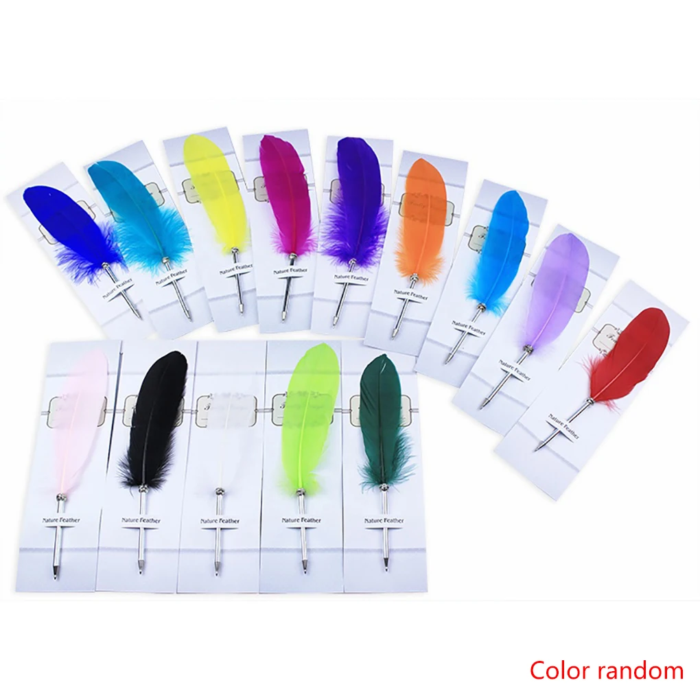 

1Pc Pen Office School Feather Pen Students Gift Fountain Pen Writing Supplies