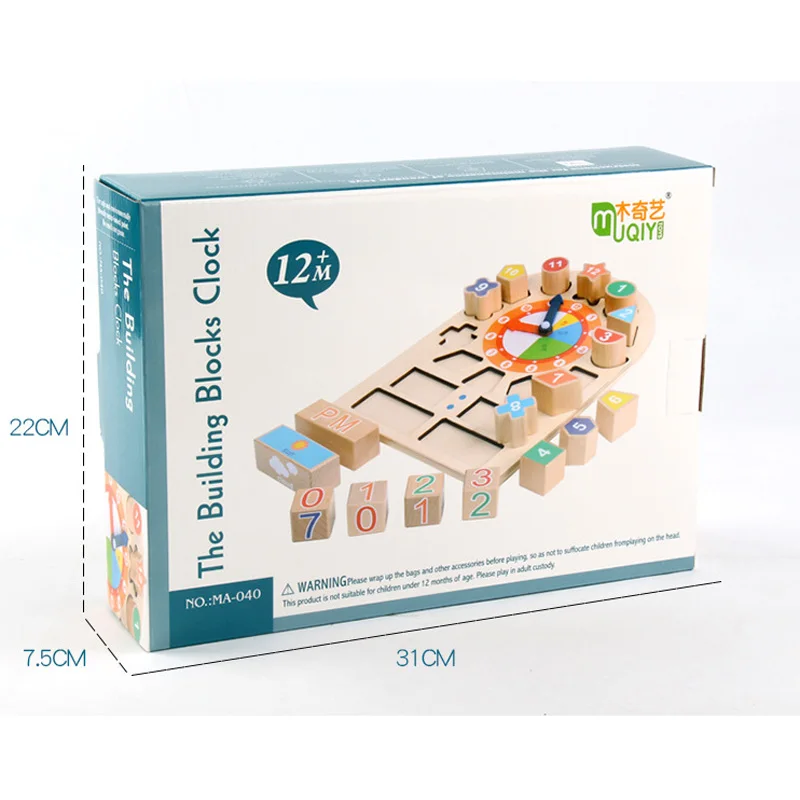 Новая деревянная игрушка календарь часы головоломка Висячие деревянные головоломки доска родитель-ребенок игрушка для раннего развития