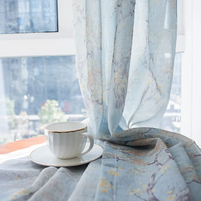 Cortinas de tela 2018 impresas cortinas en sala de estar oscurecimiento árboles país estilo algodón un solo Panel tratamiento de ventana tamaño personalizado Cortinas de tela 2018 impresas cortinas en sala de estar oscurecimiento árboles país estilo algodón un solo Panel tratamiento de ventana tamaño personalizado