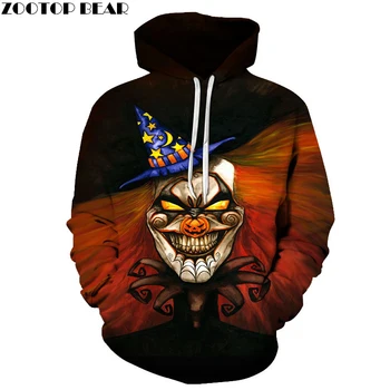 

ZOOTOP BEAR Jack Prints Hoodies Sweatshirts 3d Hoodie Men Women Tracksuits Skull Hoodie Pumpkin Prints Pullover Drop Ship Coat