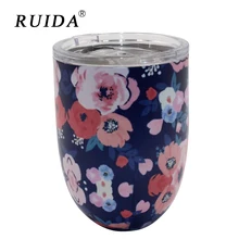 RUIDA 10oz New 304 egg-shaped cup Insulation Cup Cocktail glass Outdoor stainless steel vacuum flask ST004