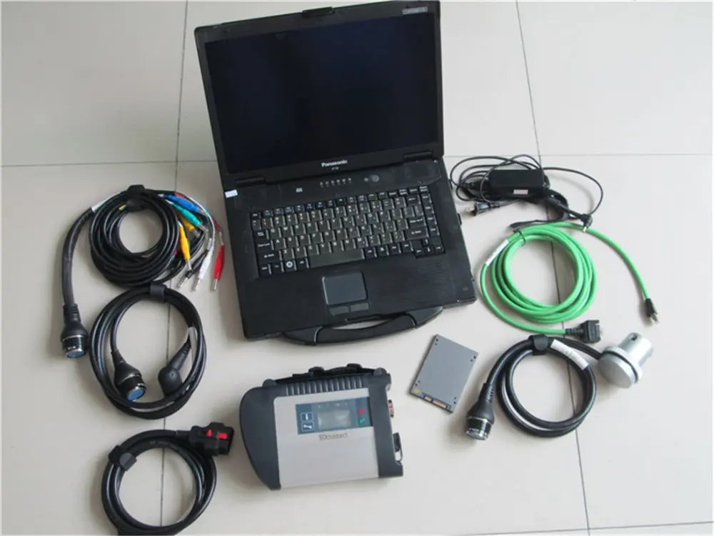  Auto Diagnose Laptop cf52 i5 PC mit sd verbinden c4 + mb software ssd v2018.07 beste Tech unterstüt