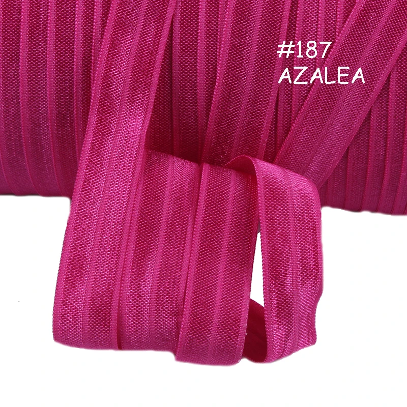 Flora Ribbons solid color fold over elastic ribbon roll for underwear