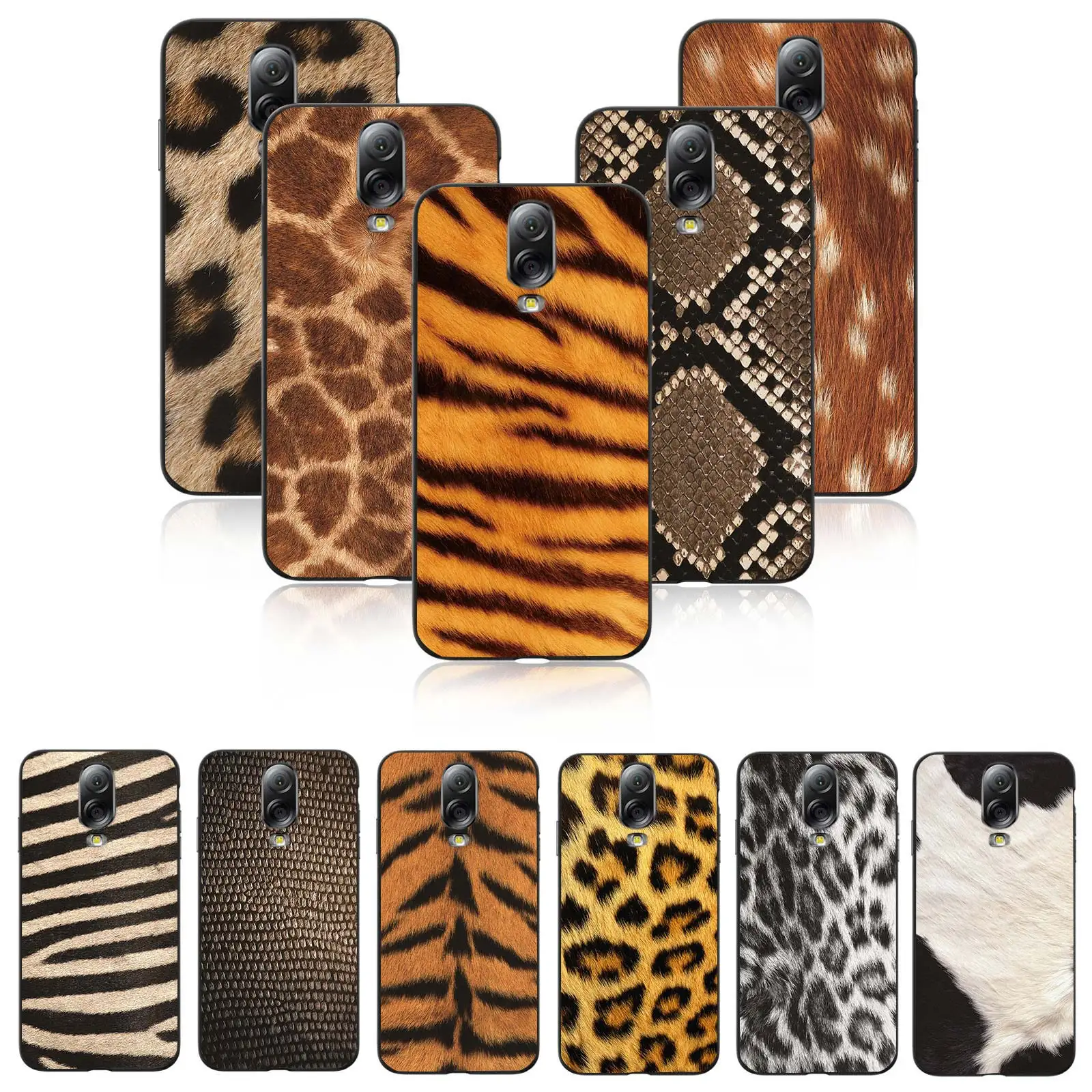 

Animal skin phone case wildlife fur nature tiger snake printed for sumsung S7 S7 Edge S8 S8plus