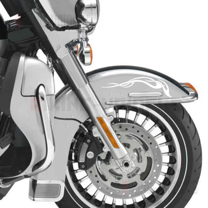 

Flame Stickers Hard Saddlebags Decals For Harley Touring 1993-Later Electra Glide Ultra Classic Street Glide Road King Road Gli