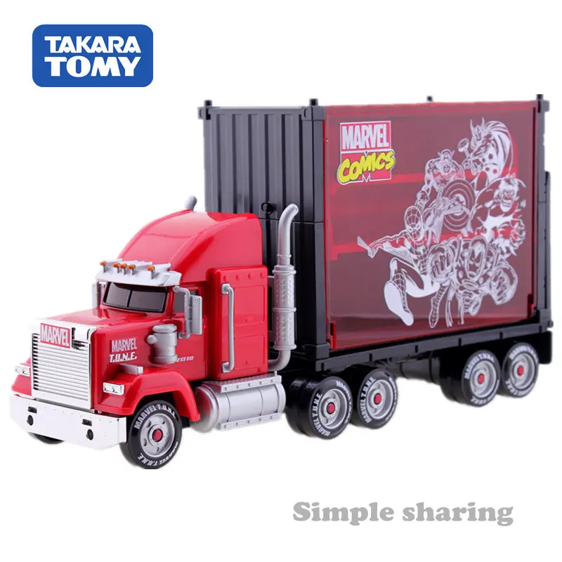 Takara Tomy Tomica Disney Pixar Motors комикс Marvel Мелодия Mega Carry литой грузовик переноска Аниме