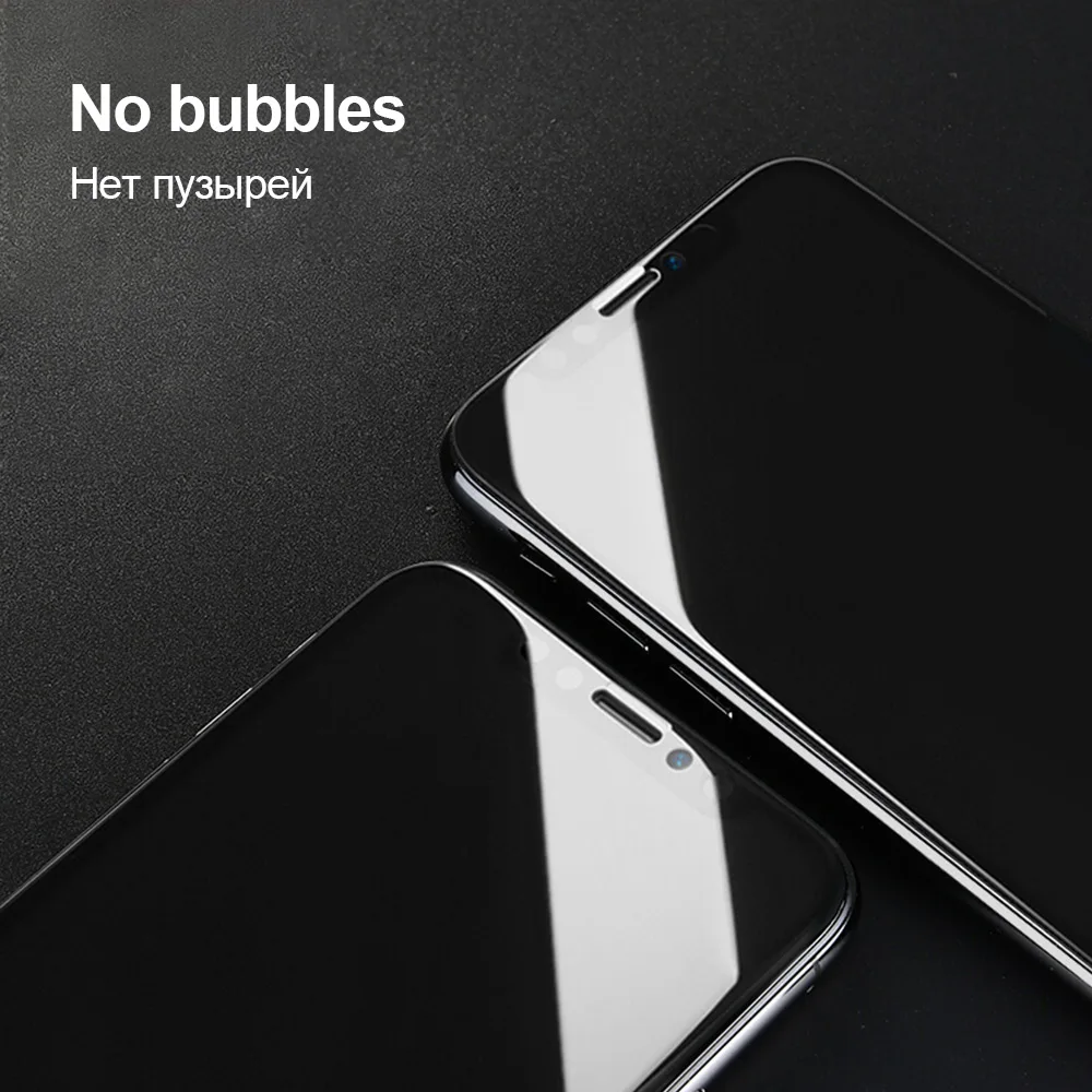 TOMKAS 5D Tempered Glass For iPhone X Xs Screen Protector Film Protective Glass on For iPhone X XS Plus 9 2018 Screen Protector