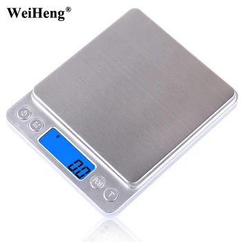 

WeiHeng 3000g/0.1g Household Electronic Kitchen Scale 3kg Digital Jewelry Balance Gram LCD Cooking Food Kitchen Scale