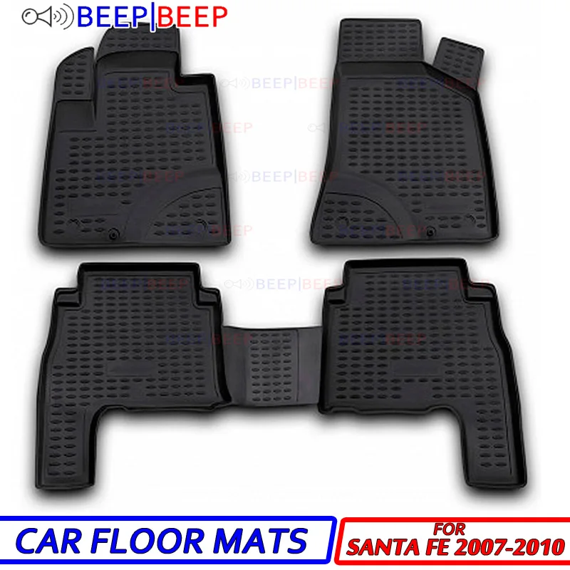 

For Hyundai Santa Fe 2006-2010 car floot mats carpets auto floor dustproof skidproof car styling interior decoration
