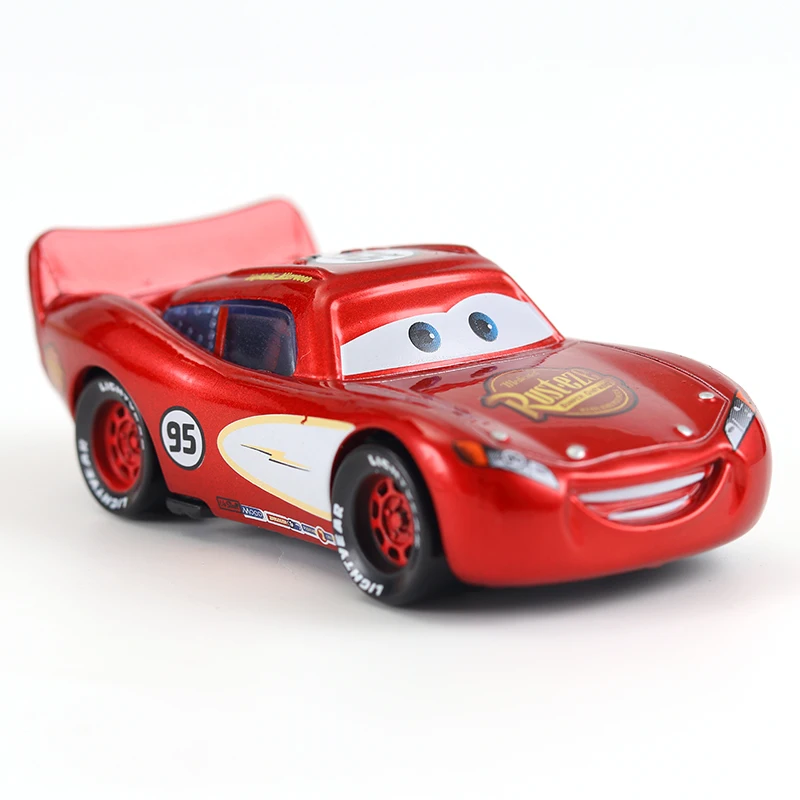 Машинки Disney Pixar Тачки Молния Маккуин красная металлическая литая игрушечная