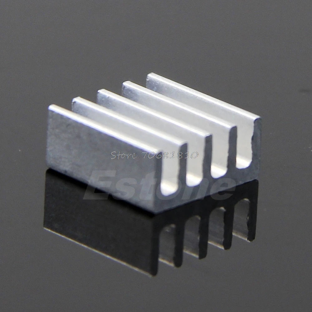 50 шт./лот 8,8x8,8x5 мм высококачественный алюминиевый радиатор для светодиодный чип памяти IC Прямая поставка