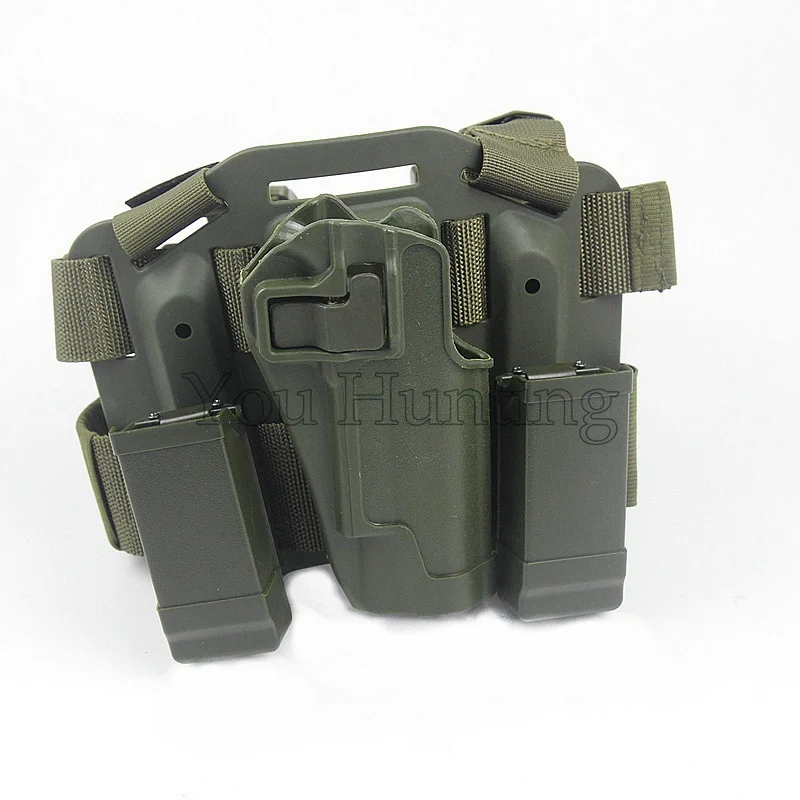 Colt 1911 Hunting Pistol Holster Tactical Airsoft Drop Leg Holster Set