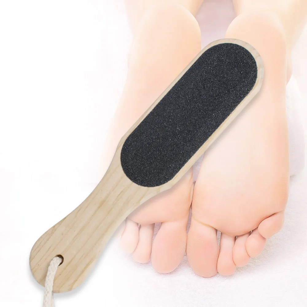 

Double Sided Foot Rasp File Callus Dead Skin Remover Pedicure Scrubber Tool Wood