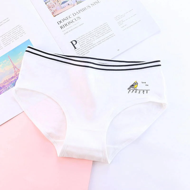 1 Cartoon Animals Panties Women Underwear New Fashion Cotton Gril Briefs Lovely Underwear Shorts Underpant Girls Cute Panty - Color: 1