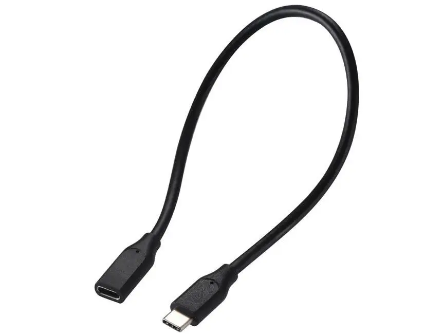 1 шт./лот, кабель для ноутбука type-C с разъемом «Папа-мама», USB 3,1, кабель для зарядки и передачи данных, аудио-видео