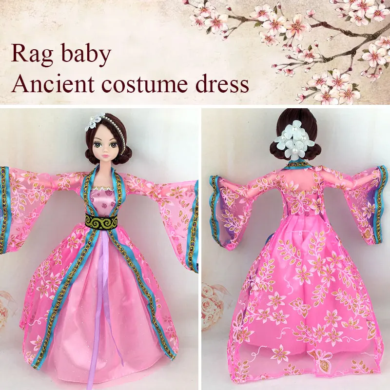 

Girl Dolls Dress Party Dress For Girl 's Cosplay Dress Birthday Halloween Christmas Cosplay Costume Kids Chinese Ancient Clothes