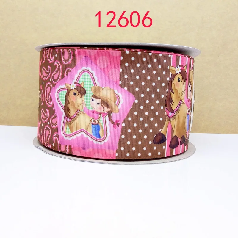 50 ярдов мультфильм напечатанный grosgrain ленты 15155