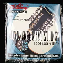 Алиса: безумие возвращается A2012 12-струнные акустические гитарные струны Нержавеющая сталь покрытием Медь раны 1st-12th струны