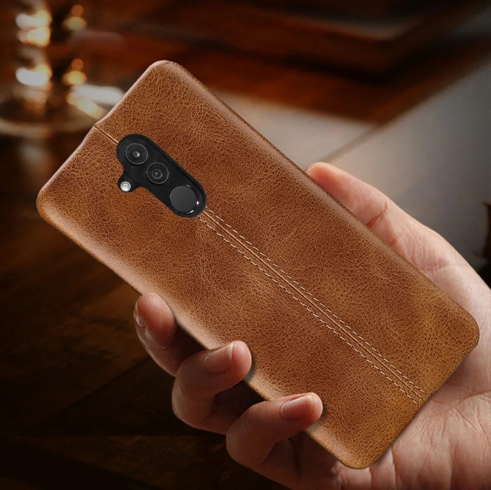 Чехол для huawei mate 20 lite Ретро стиль 100% натуральная кожа защитный чехол телефона