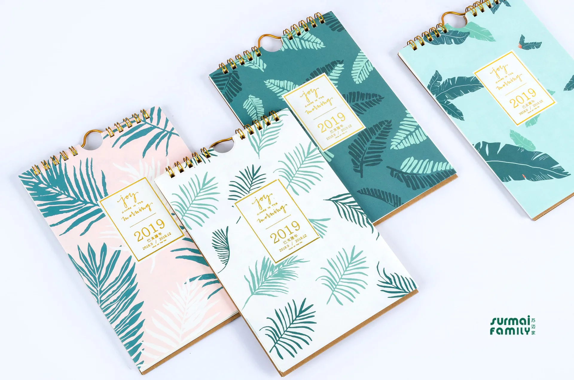 

2019 Fresh Tropical rain forest Calendar Mini Plant Desktop Paper Calendar Wall Calendar Daily Scheduler Table Planner Organizer