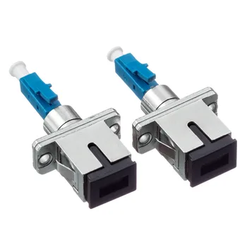 

2pcs LC Male to SC Female Fiber Optic Adapter LC-SC Hybrid Optical Adaptor