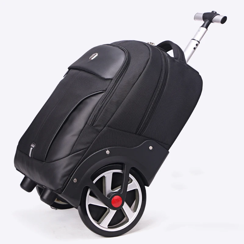 

New design trolley rolling luggage big wheel trip shoulder bag travel men/women large-capacity suitcase light boarding valise