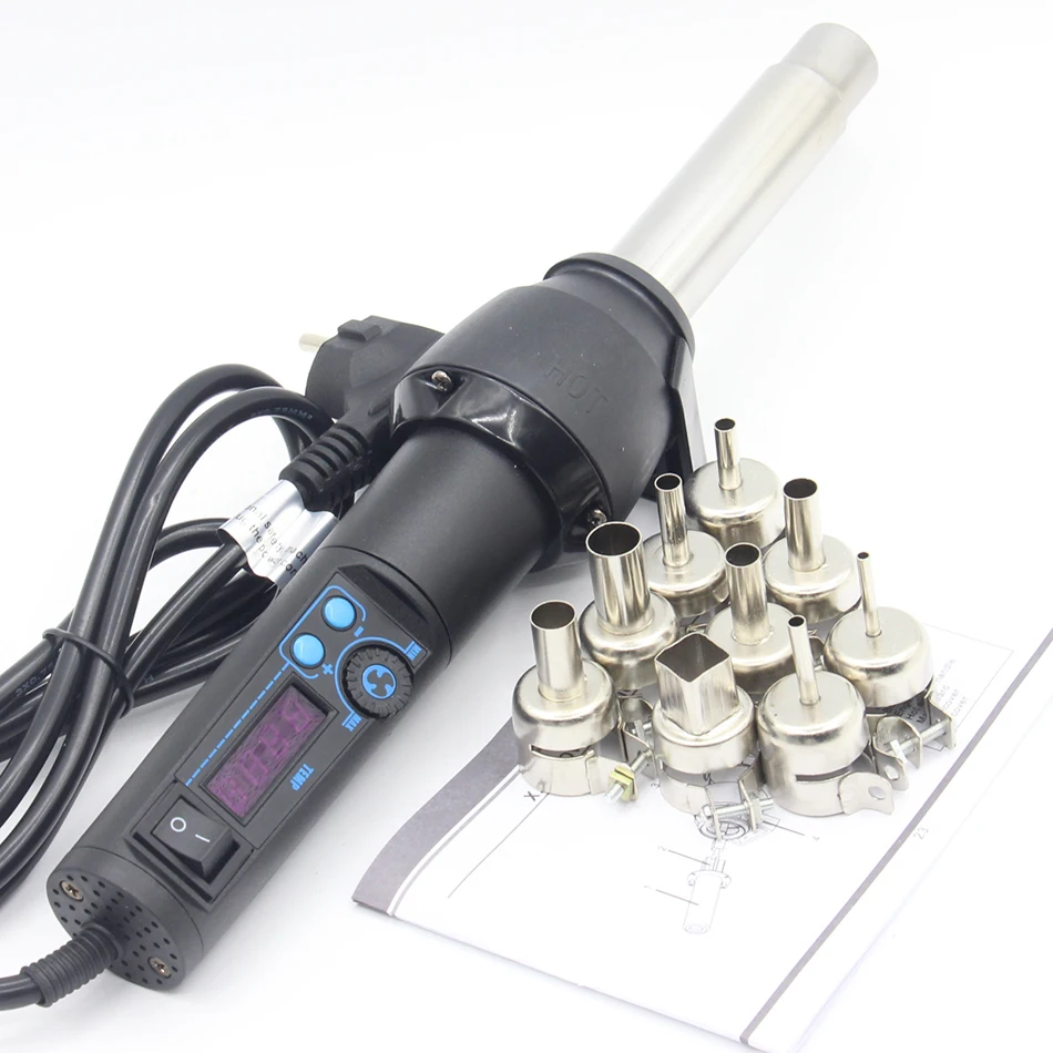 RIESBA 8858 LCD 650W Портативная паяльная станция пистолет горячего воздуха сварочный
