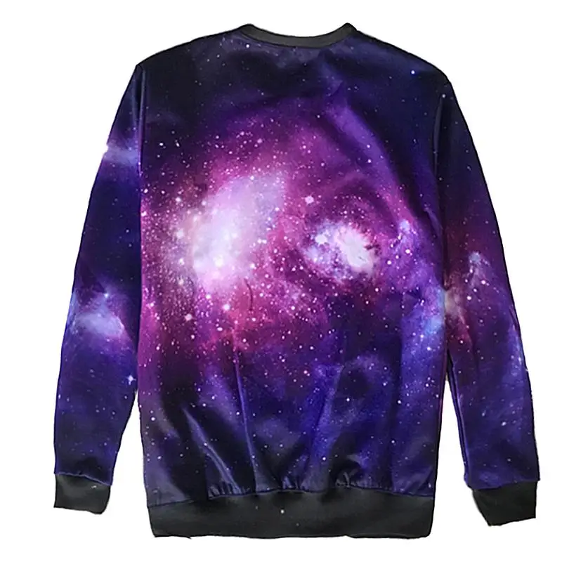Для мужчин S 3D Толстовка пространство Galaxy хип-хоп пальто sudadera Hombre Crewneck Для мужчин худи потеет Топы корректирующие Осенняя мода Костюмы harajuku