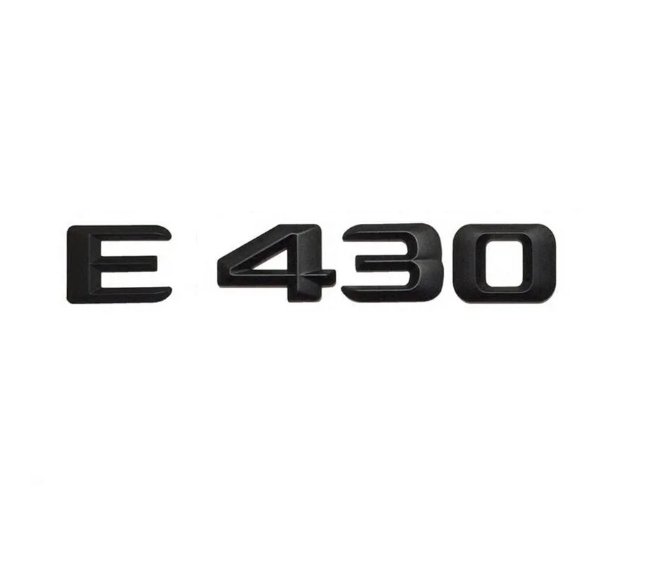 

Matt Black " E 430 " Car Trunk Rear Letters Words Number Badge Emblem Decal Sticker for Mercedes Benz E Class E430