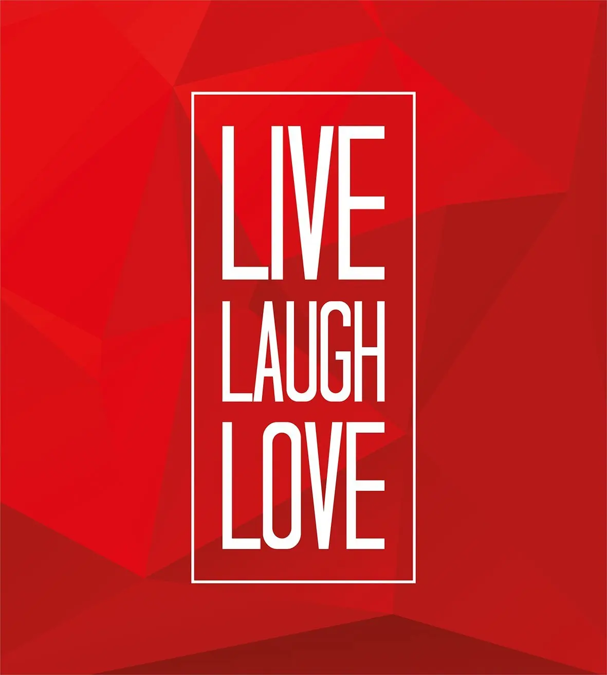 Live Rire Amour Housse De Couette Ensemble Abstrait Triangulaire Polygonale Fond Avec Une Citation Dans Cadre Rectangulaire Ensemble De Literie 4 Pieces Aliexpress